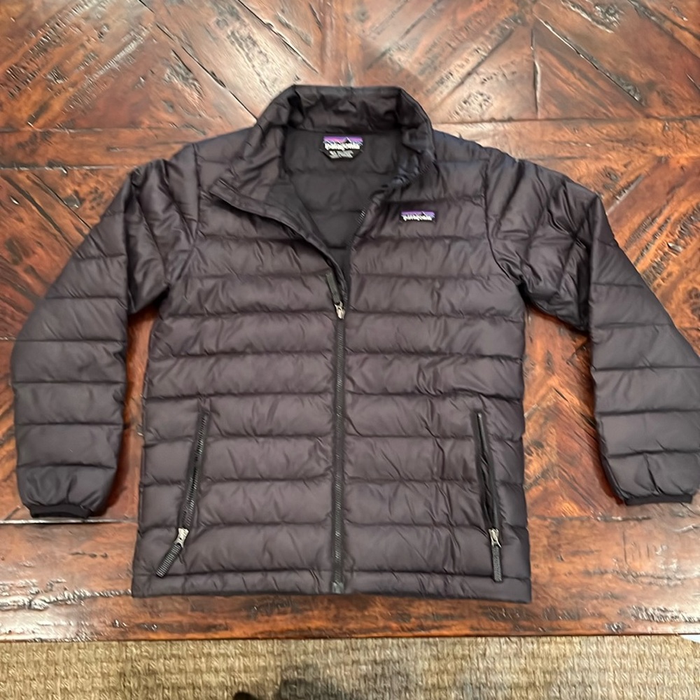 Kids Patagonia Quilted Black jacket, Size Medium (10)